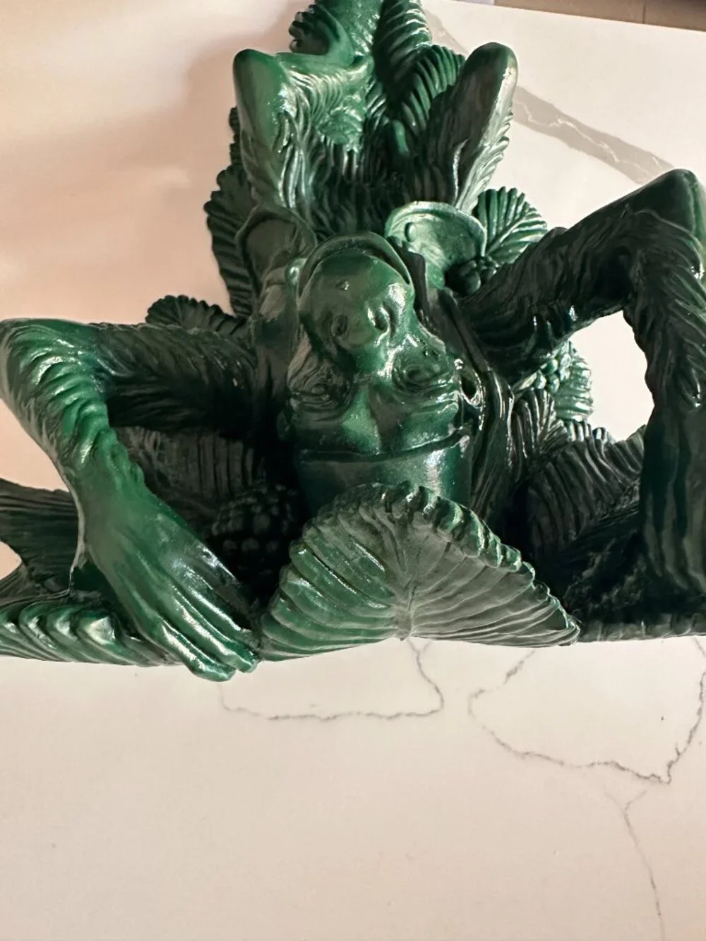 Vintage Hand Carved Wood Monkey Wall Shelf | Tropical Jungle Decor | Tribal Carv